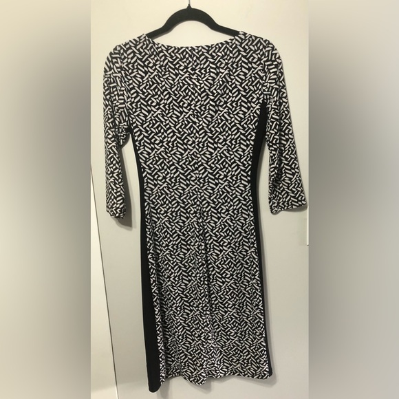 Lauren by Ralph Lauren Black & White Dress Size 4 - Picture 5 of 9
